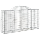 Kosze gabionowe, 20 szt, 200x50x100/120cm, galwanizowane żelazo
