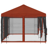Altana z bokami 6 x 3 m terakota Poliester i Stal 190