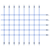 Siatka do wspinania, 200x150 cm, niebieska