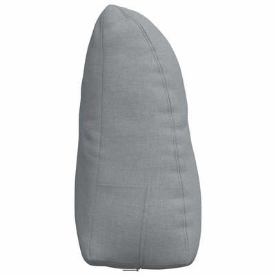 Poduszka na plecy Jasnoszary 60 x 24 x 50 cm tkanina