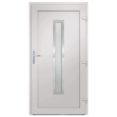 Drzwi wejściowe, białe, 108x200 cm, PVC vidaXL