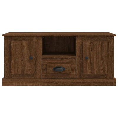 vidaXL Szafka pod TV, brązowy dąb, 100x35,5x45 cm