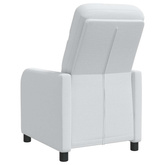Fotel recliner Biały tkanina