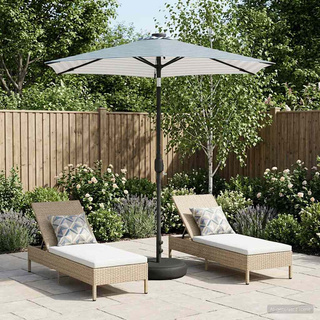 Parasol ogrodowy z oświetleniem LED i podstawą 230 x 230 cm