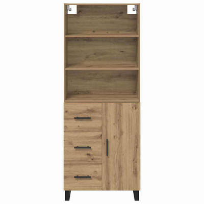 Highboard 2 szt. Dąb rzemieślniczy 69,5 x 34 x 180 cm