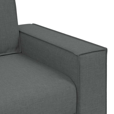 Sofa 2-osobowa Ciemnoszara 180x78x84 cm Tkanina