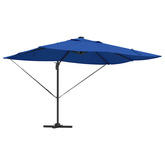 Parasol plażowy 352 x 251 x 265 cm Poliester i aluminium