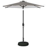 Parasol ogrodowy z oświetleniem LED i podstawą 230 x 230 cm