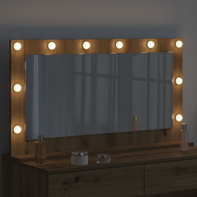 Lustro toaletowe Dąb rzemieślniczy 100 x 55 x 18 cm Prostokątny