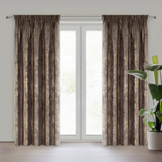 Zasłona Estel brązowa 140x270