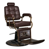 Gabbiano fotel barberski Boss brązowy 126467