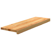 Stopnie schodowe, 20 szt. brązowe 80x25x2cm lite drewno dębowe