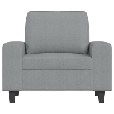 vidaXL Fotel z podnóżkiem, jasnoszary, 60 cm, obity tkaniną wariant 5