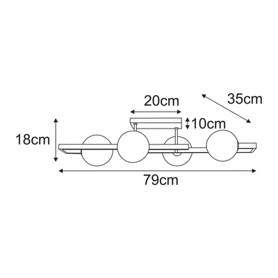 Lampa wisząca K-5771 z serii TORES