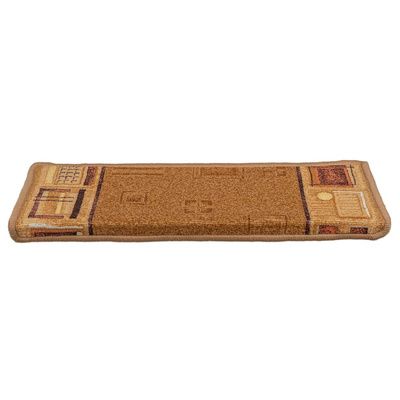 nakładki na schody, 15 szt., 65x21x4 cm, beżowe Samoprzylepne