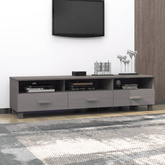 vidaXL Szafka pod TV HAMAR, jasnoszara, 158x40x40 cm, drewno sosnowe