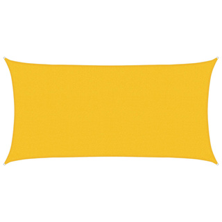 Żagiel przeciwsłoneczny żółty 2,5 x 6 m HDPE