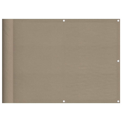 Parawan balkonowy, taupe, 75x700 cm, 100% poliester Oxford