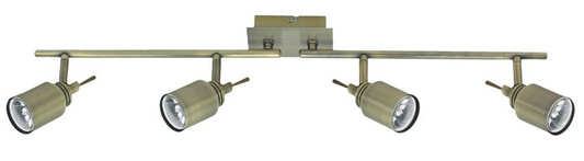 Lampa sufitowa Candellux 94-29150 Cesar listwa 4X50W GU10 patyna