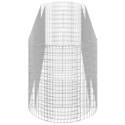 vidaXL Podwyższona donica gabionowa galwanizowane żelazo 400x100x100cm