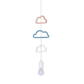 Single Ccc Lampa Wisząca 1X20W E27 Iq Kids Biały+Niebieski+Różowy