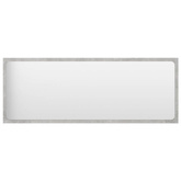 vidaXL Lustro łazienkowe, szarość betonu, 100x1,5x37 cm, płyta wiórowa