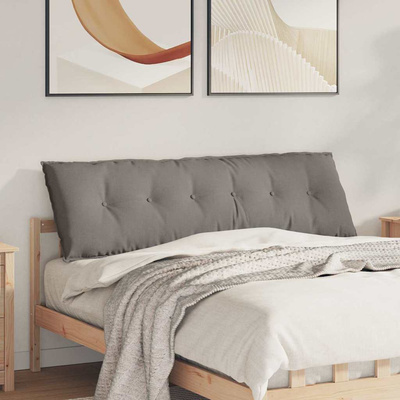 Poduszka na plecy Ciemnoszary 160 x 19 x 50 cm tkanina
