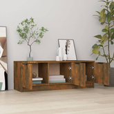 vidaXL Szafka pod TV, przydymiony dąb, 197x35x52 cm