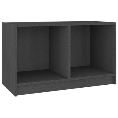 vidaXL Szafka pod TV, szara, 70x33x42 cm, drewno sosnowe