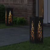 Słoneczna LED lampa na ścieżkę 2 pcs Czarny