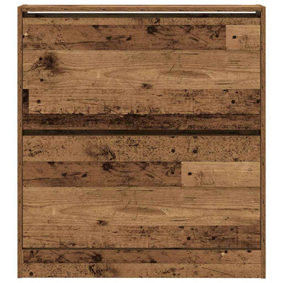 Szafka na buty z półką Stare drewno 80 x 21 x 87,5 cm
