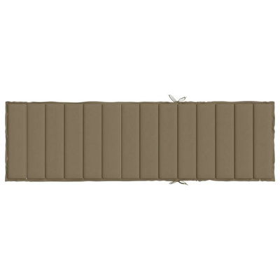 vidaXL Poduszka na leżak, taupe melanż, 200x50x4 cm, tkanina