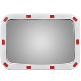 Convex lustro drogowe prostokątne 40 x 60 cm z odblaskową ramą