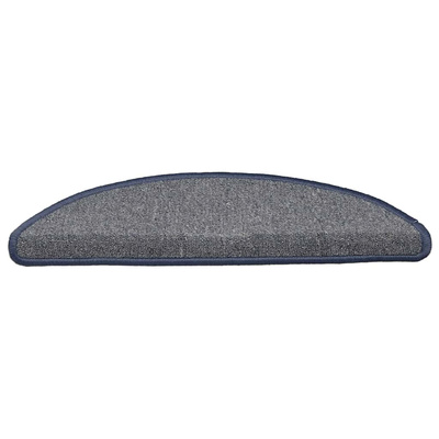 Maty na schody 15 szt. 56x17x3 cm, jasnoszare i niebieskie, półokrągłe