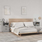 Szafki nocne 2 szt. Szary Sonoma Medium Engineered Wood