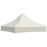 Dach do namiotu imprezowego, 2 x 2 m, kremowy, 270 g/m?