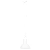 Lampa wisząca, 25 W, biała, okrągła, 28,5 cm, E27