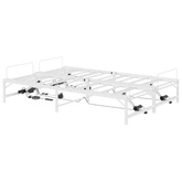 Elektro Regulowany Stelaż Łóżka Biały 150 x 200 cm Stal