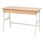 vidaXL Biurko 110 x 55 x 75 cm, kolor dębowy i biały