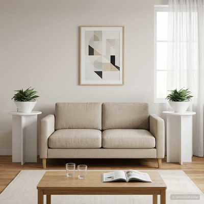 Stojak na rośliny 2 pcs Biały wysoki połysk ?40 x 60 cm