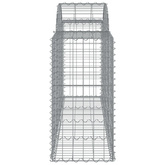 Kosze gabionowe, 30 szt, 200x50x80/100 cm, galwanizowane żelazo