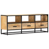 vidaXL Szafka pod TV, 120 x 30 x 45 cm, z litego drewna mango