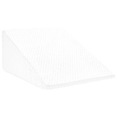 Poduszka na nogi Gładki Biały 60 x 50 x 30 cm Pianka z pamięcią