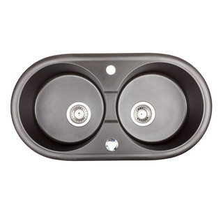 Zlewozmywak Libra 8M / czarny metalik