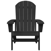 Krzesło Adirondack Czarny HDPE