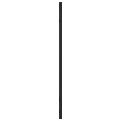 vidaXL Lustro ścienne, czarne, 60x60 cm, kwadratowe, żelazo