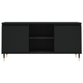 vidaXL Szafka pod TV, czarna, 104x35x50 cm, materiał drewnopochodny