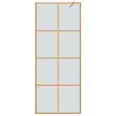 Ściana prysznicowa typu walk-in złoty 80 x 195 cm