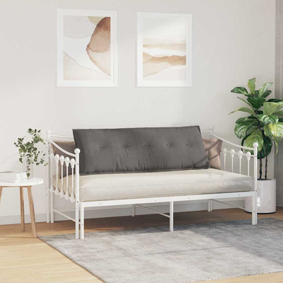 Poduszka na plecy Jasnoszary 140 x 50 cm Tkanina sztruksowa