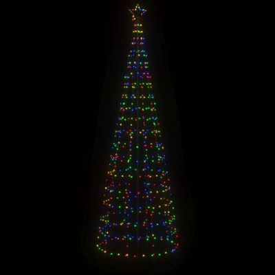 vidaXL Choinka z lampek, z kołkami, 570 kolorowych LED, 300 cm